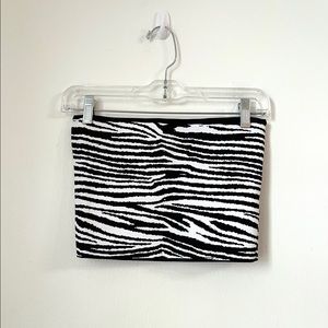 Aritzia Babaton Essamba Tube Top zebra print Sz M med (rs2894)